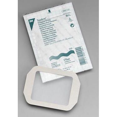 3M Tegaderm 2-3/8'' X 2-3/4'' Transparent Film Frame Style Dressings 50