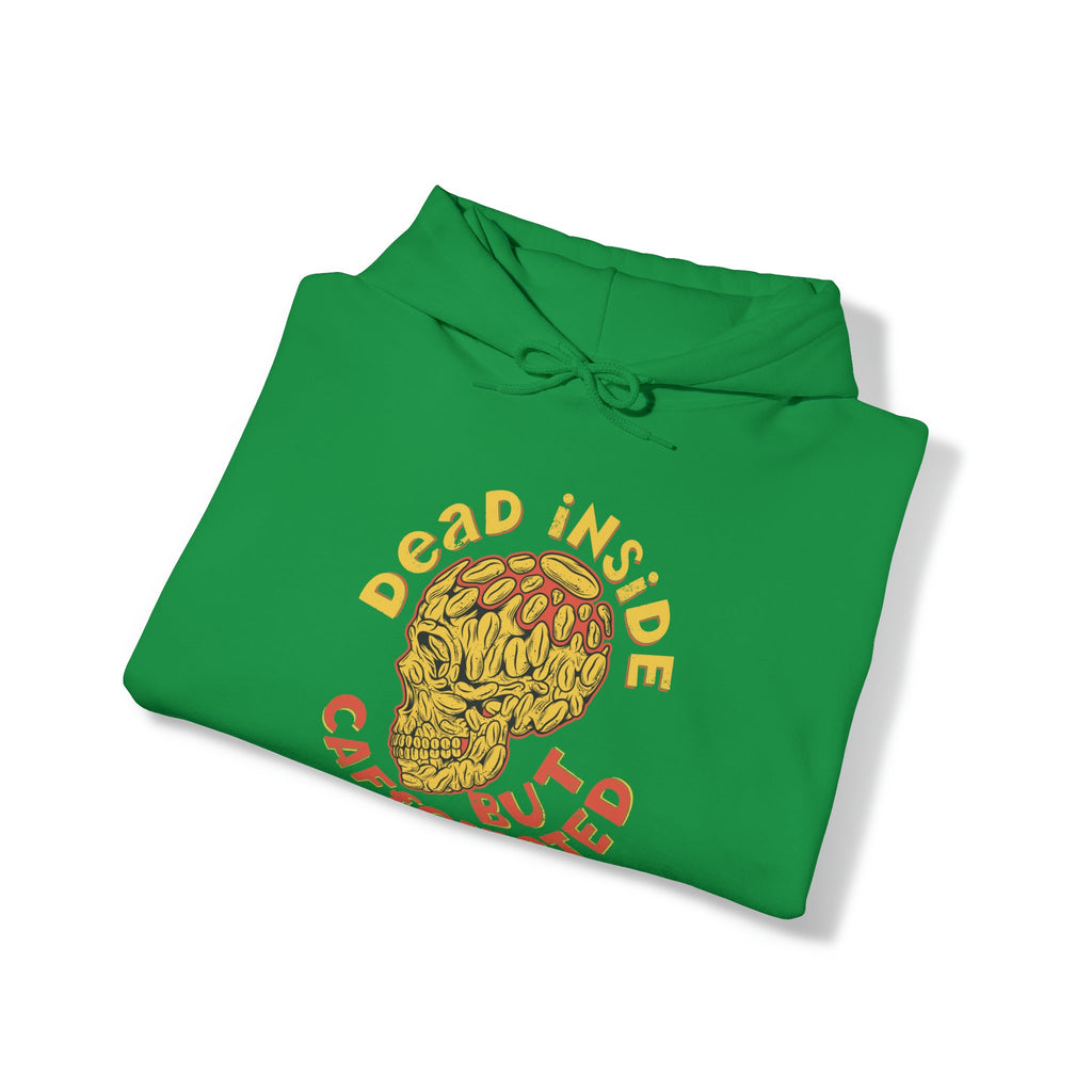 "DirkyThreadz 'Dead Inside But Caffeinated' Hoodie - Statement für Kaffee-Liebhaber"