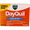 Vicks DayQuil SEVERE Cold, Flu And Congestion Medicine, 16 Liquicaps, Maximum Strength, Relieves Cough, Sore Throat, Fever, Chest Congestion, Liquid Capsules