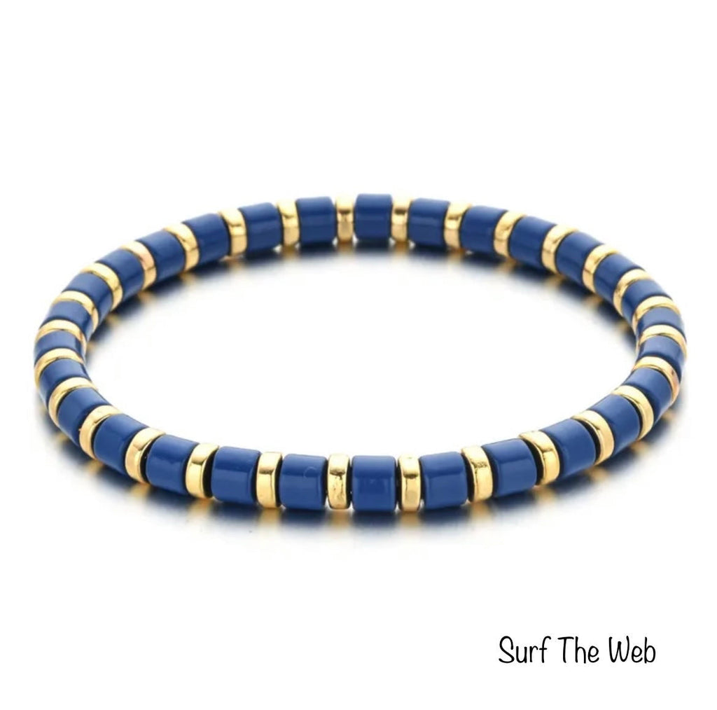 Enamel Stretch Bracelets  - Add Clip Charms