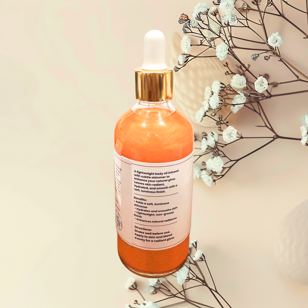 Wish Upon a Star Glowing Goddess Natural Shimmer Body Oil Thousand Wishes Type Golden Glow | 3.2 oz