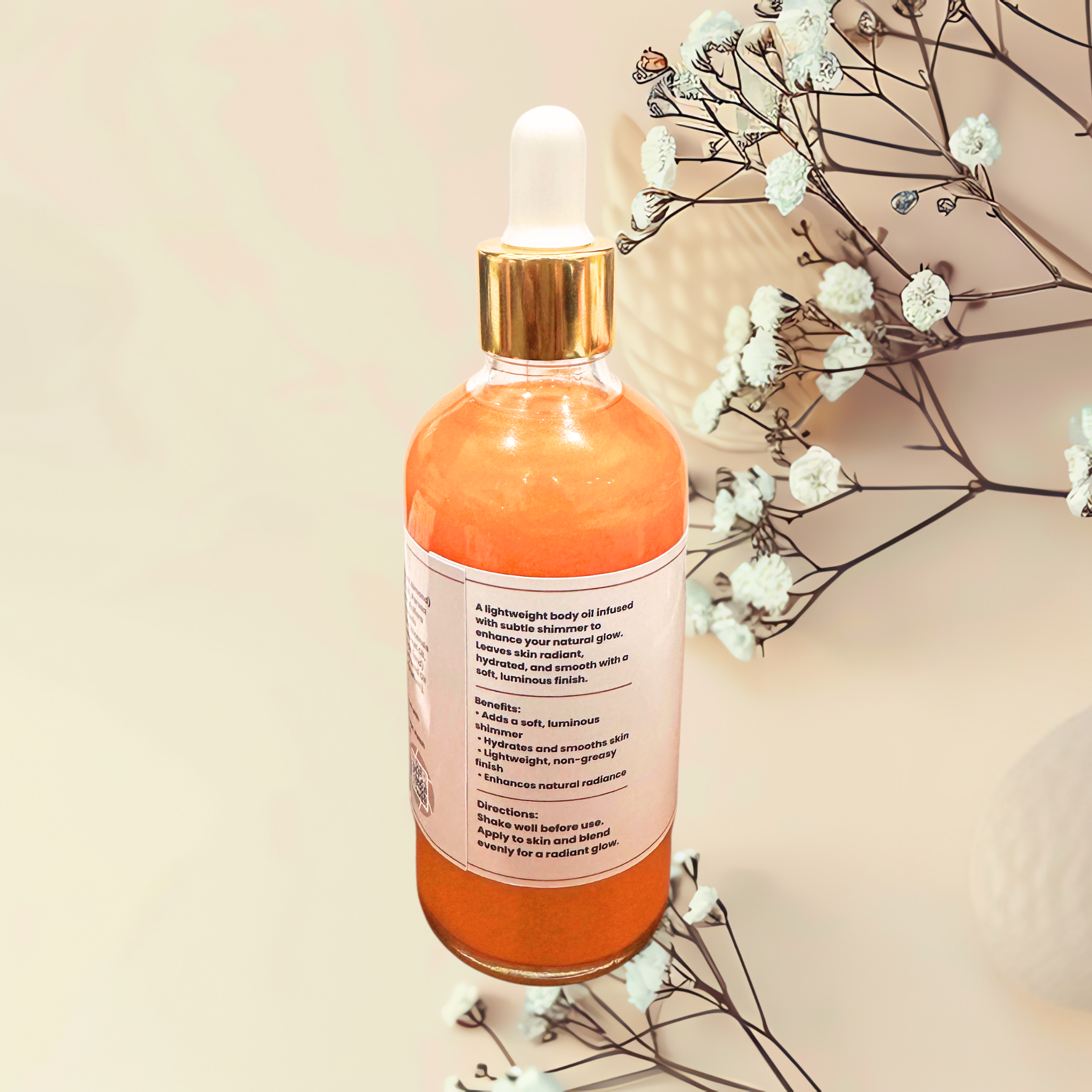 Wish Upon a Star Glowing Goddess Natural Shimmer Body Oil Thousand Wishes Type Golden Glow | 3.2 oz
