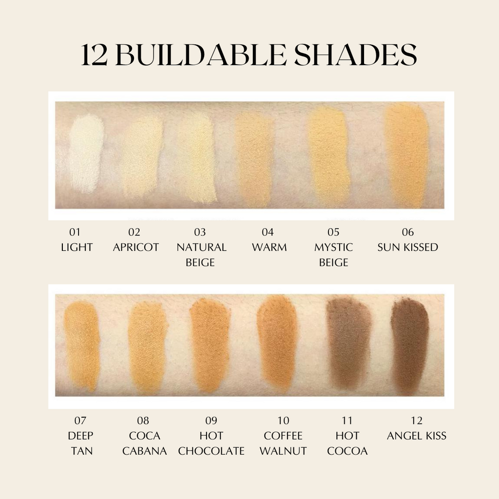 Strahlende Matte Puder Foundation – Vegan, Glutenfrei, Allergenfreundlich