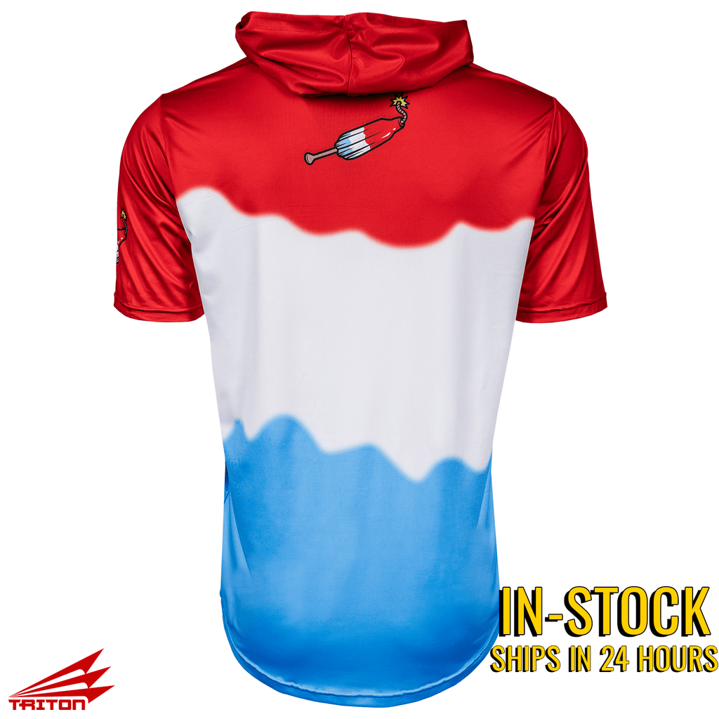 Bomb Squad Pop Baseball HyperMAX Kurzarm-Hoodie