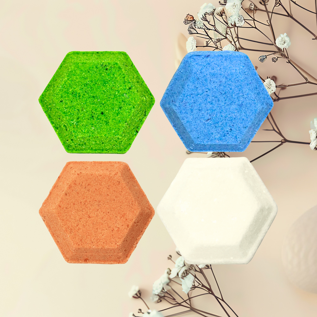Aromatherapy Relaxing Shower Steamers in Assorted Scents with Menthol | Qty 4