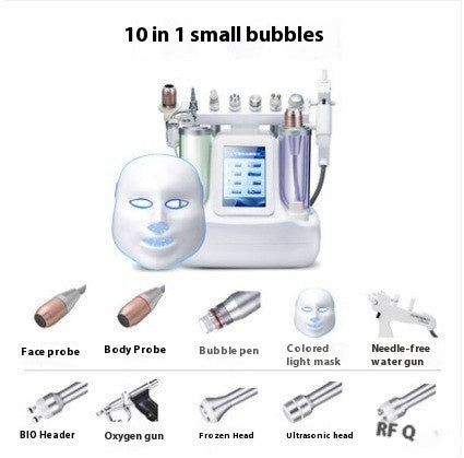 Schönheitsinstrumentenreiniger Gesichtssauerstoffinjektion Hautspray Schönheitssalon Mesotherapie Farblichtmaske Schönheitsinstrument