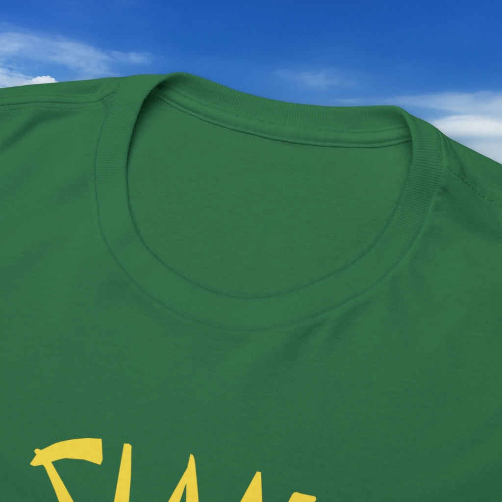 "DirkyThreadz Siam Palace T-Shirt – Mutiges Take-out-Grafikdesign aus schwarzer Baumwolle"