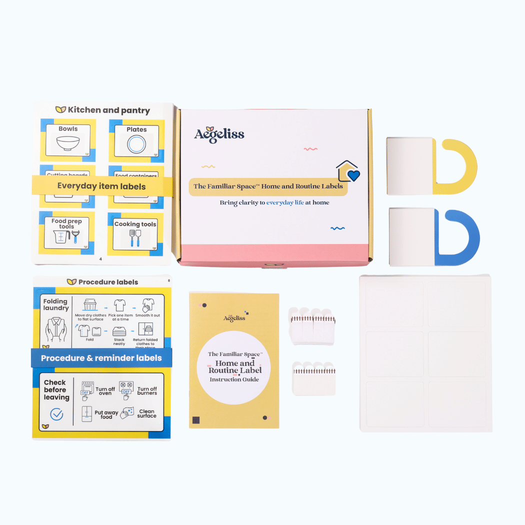 The Familiar Space Home and Routine Labels | Memory Support and Visual Support