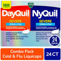 Vicks DayQuil & NyQuil Severe Cold & Flu Relief, 24 LiquiCaps