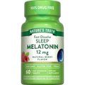 Nature's Truth Natural Berry Flavor Fast Dissolve Tablets 12 Mg Sleep Melatonin