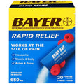 Bayer Rapid Relief (Raspberry Flavor - 650 mg Powder Packs)