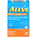 Aleve Back & Muscle Pain Reliever, Naproxen Sodium 220mg, 24 Count Tablets