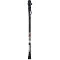 Adjustable Height Offset Handle Cane Black Crackle