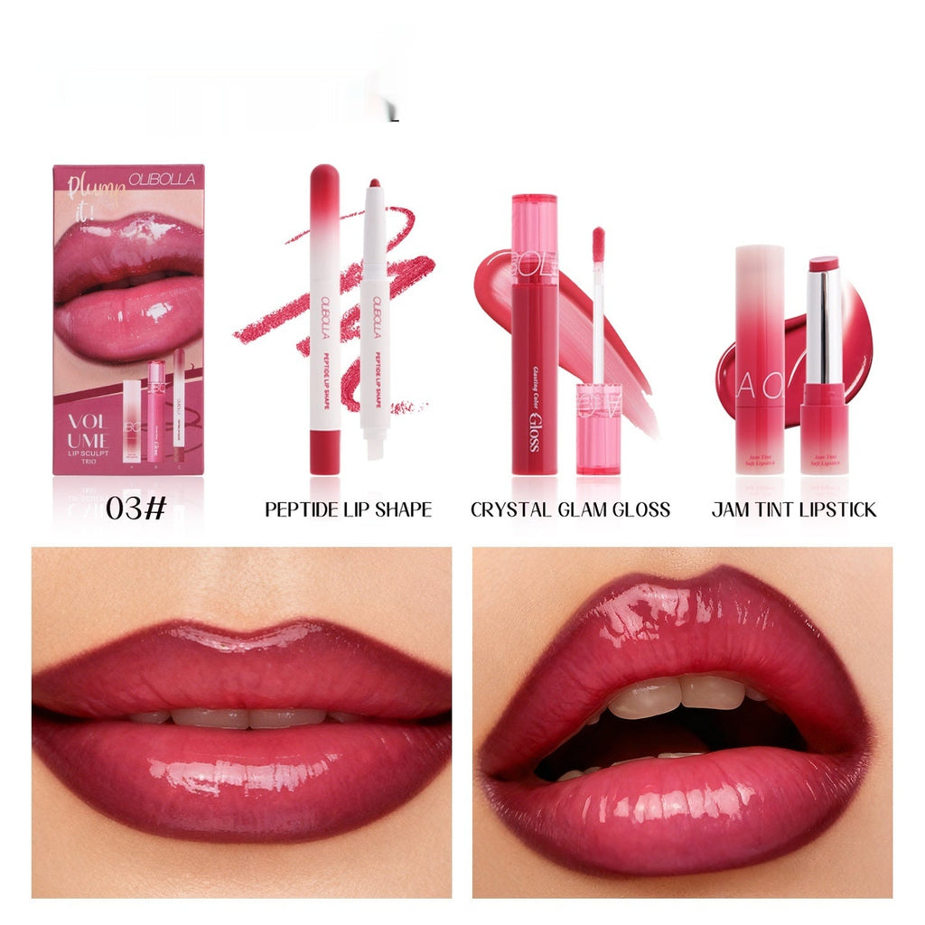 Makeup Set Eyeliner Dewy Lip Gloss