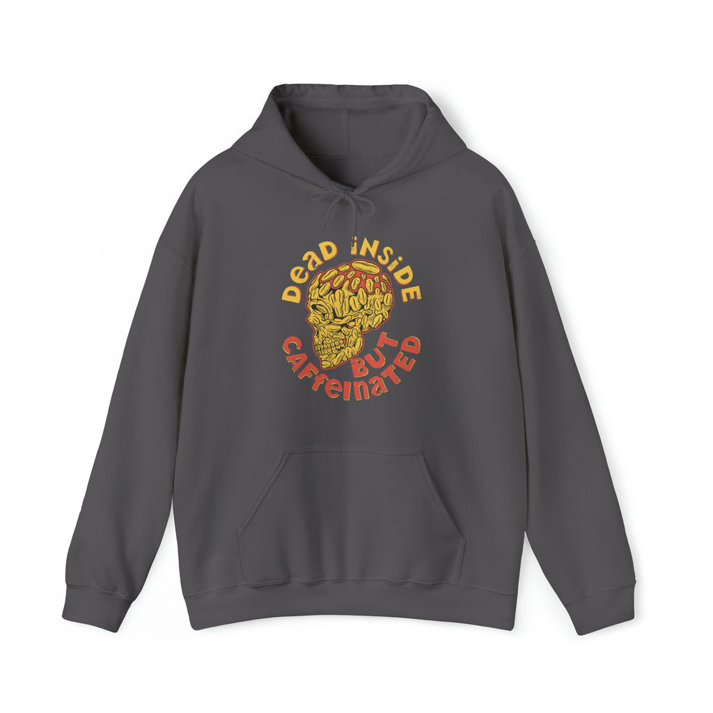 "DirkyThreadz 'Dead Inside But Caffeinated' Hoodie - Statement für Kaffee-Liebhaber"