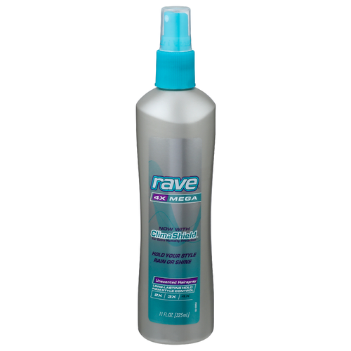 Rave 4X Mega Altitude Super Hold Hairspray, 11 oz - 24-Hour Hold