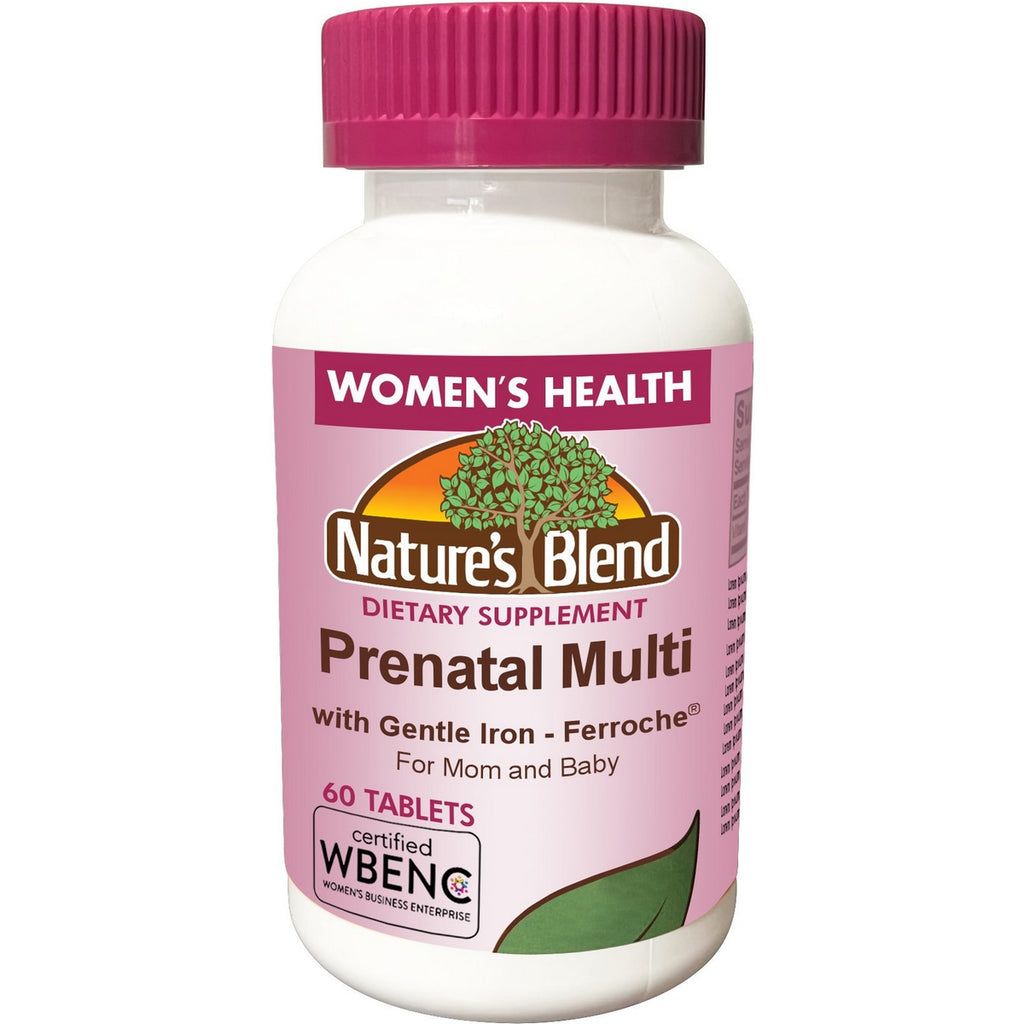 Nature's Blend Prenatal Multi With Gentle Iron, 60 Tablets