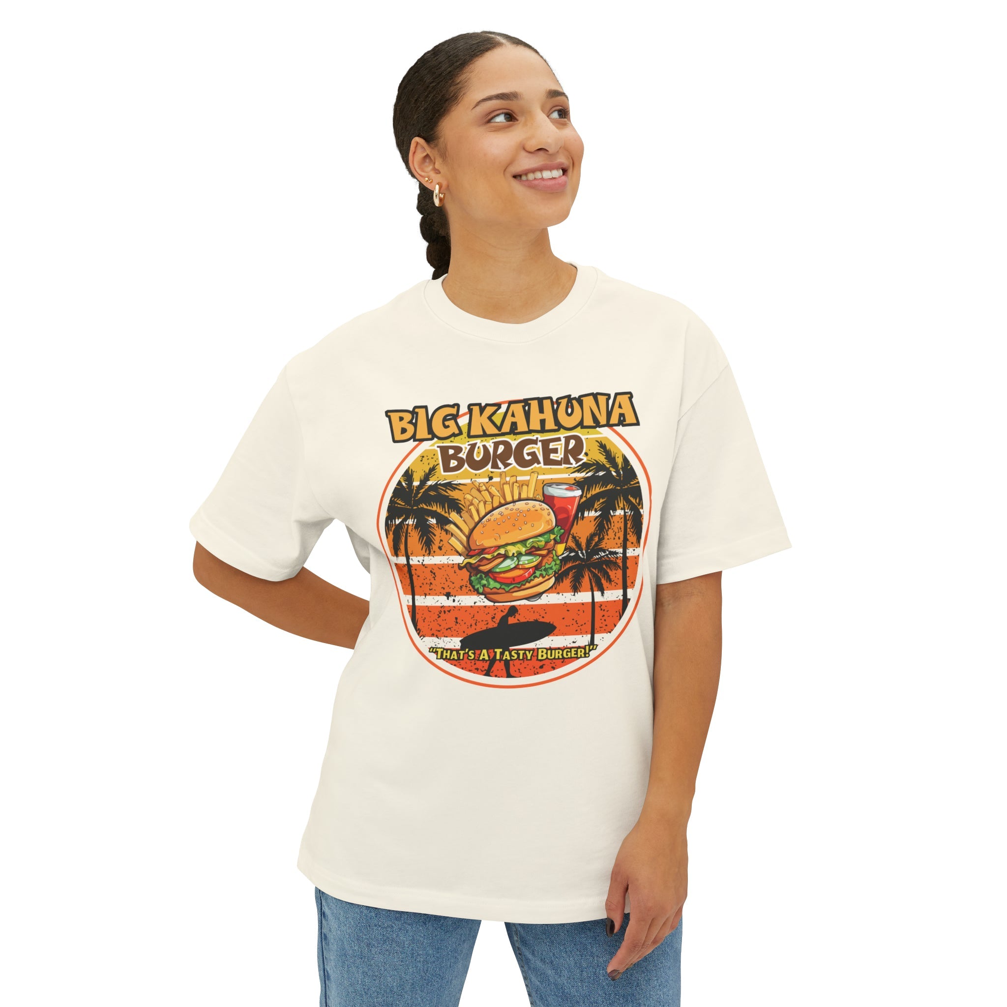 "DirkyThreadz Big Kahuna Burger T-Shirt – Retro Diner-Stil mit ikonischem Grafikdesign"