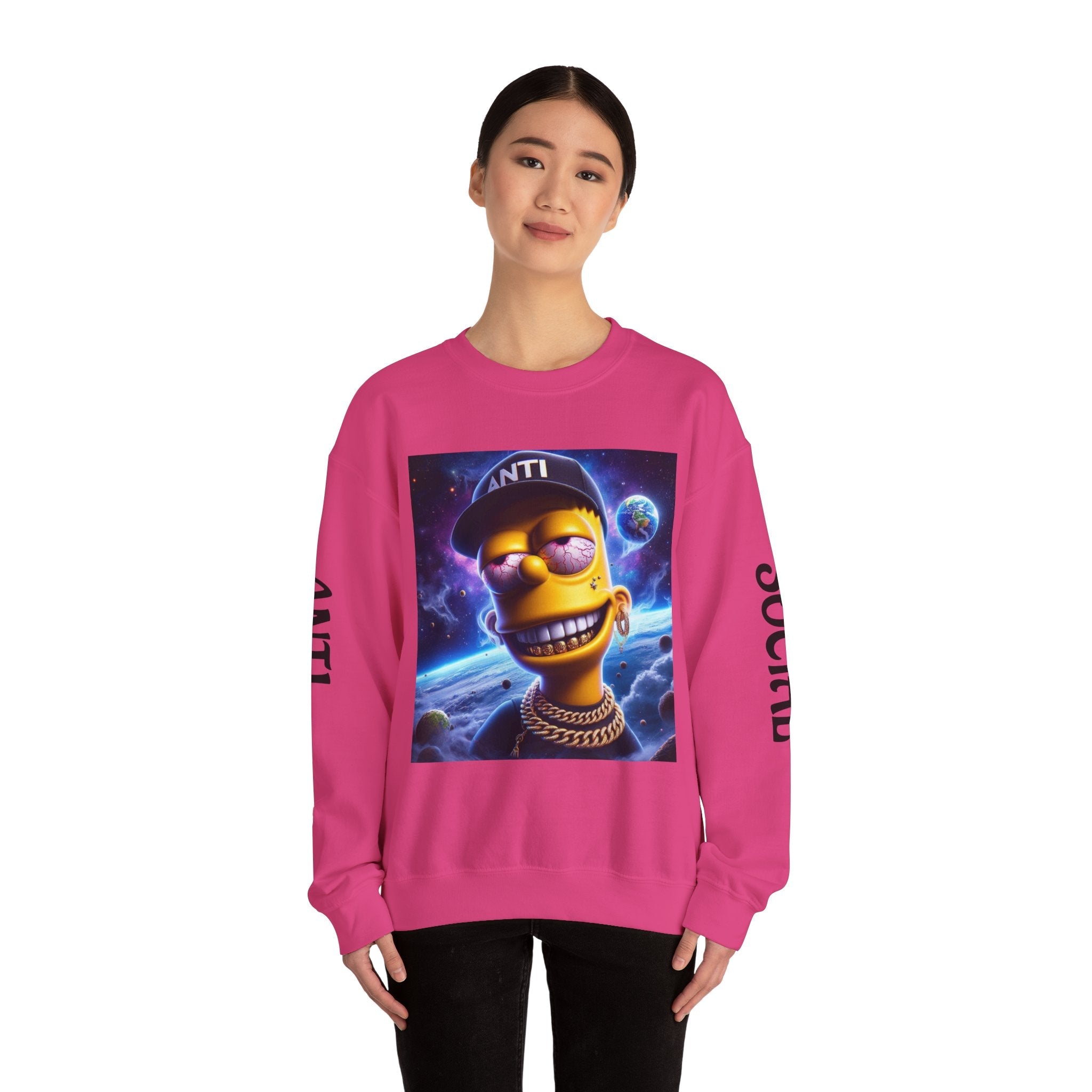 “Anti Social” Heavy Blend™ Crewneck Sweatshirt