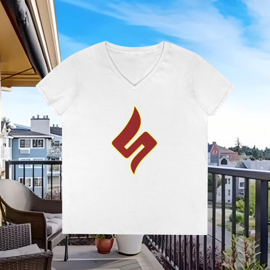 Lady Dabblers Das Shuli Network Damen-V-Ausschnitt-T-Shirt