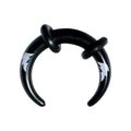 8G Black Acrylic White Lightning Buffalo Taper