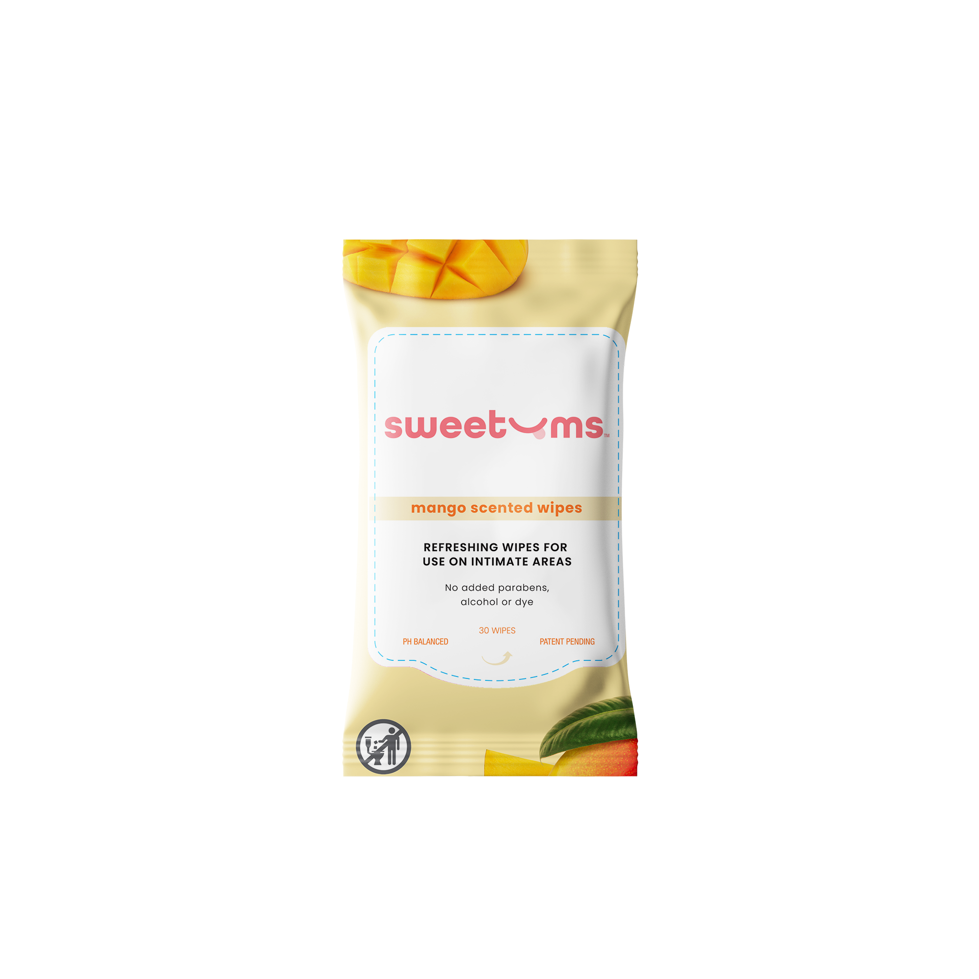 Tägliche Feuchttücher mit Mango-Duft und ohne Duft