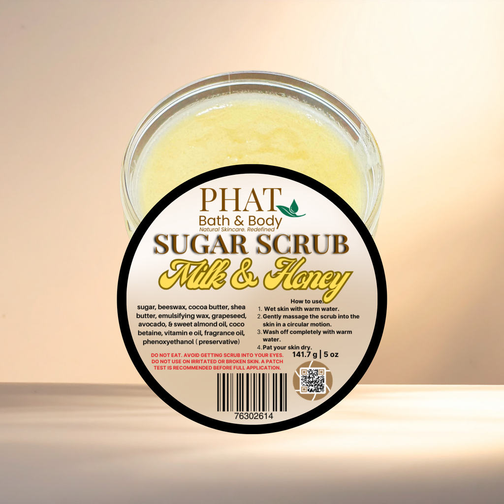 Milk & Honey Whipped Sugar Scrub with Shea & Cocoa Butter & Vitamin E | 5 oz