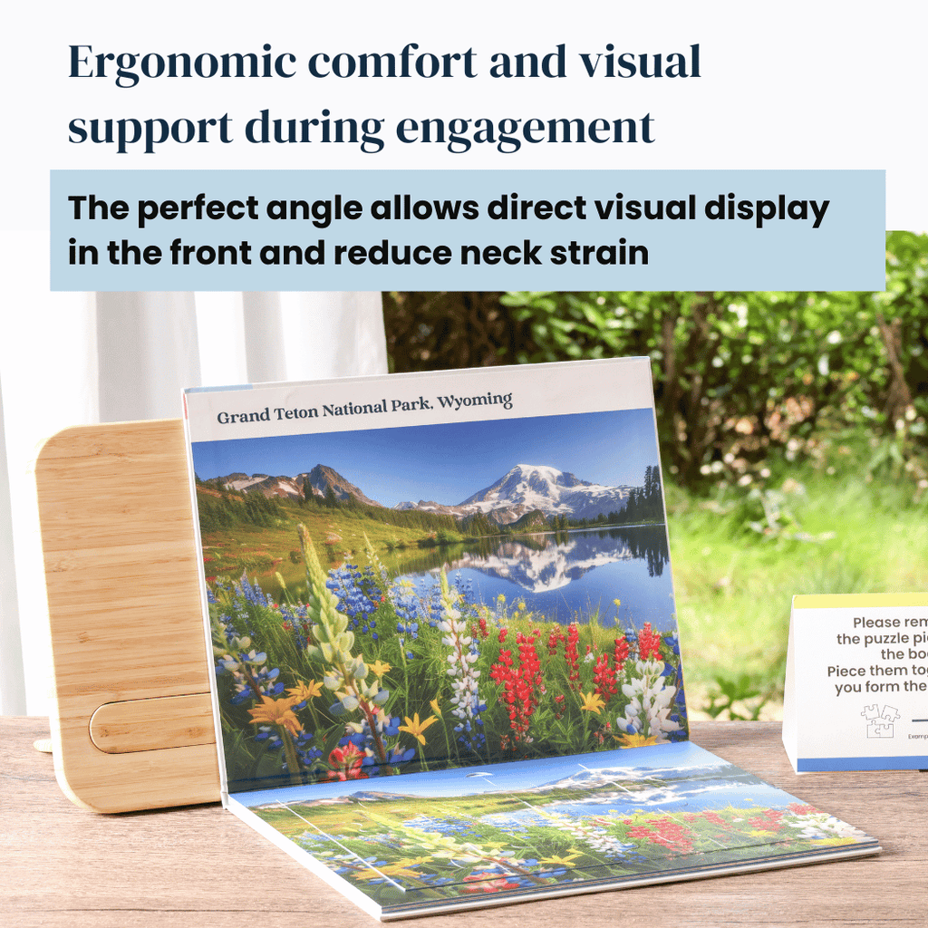 Adjustable Bamboo Stand | Display Stand and Ergonomic Tool