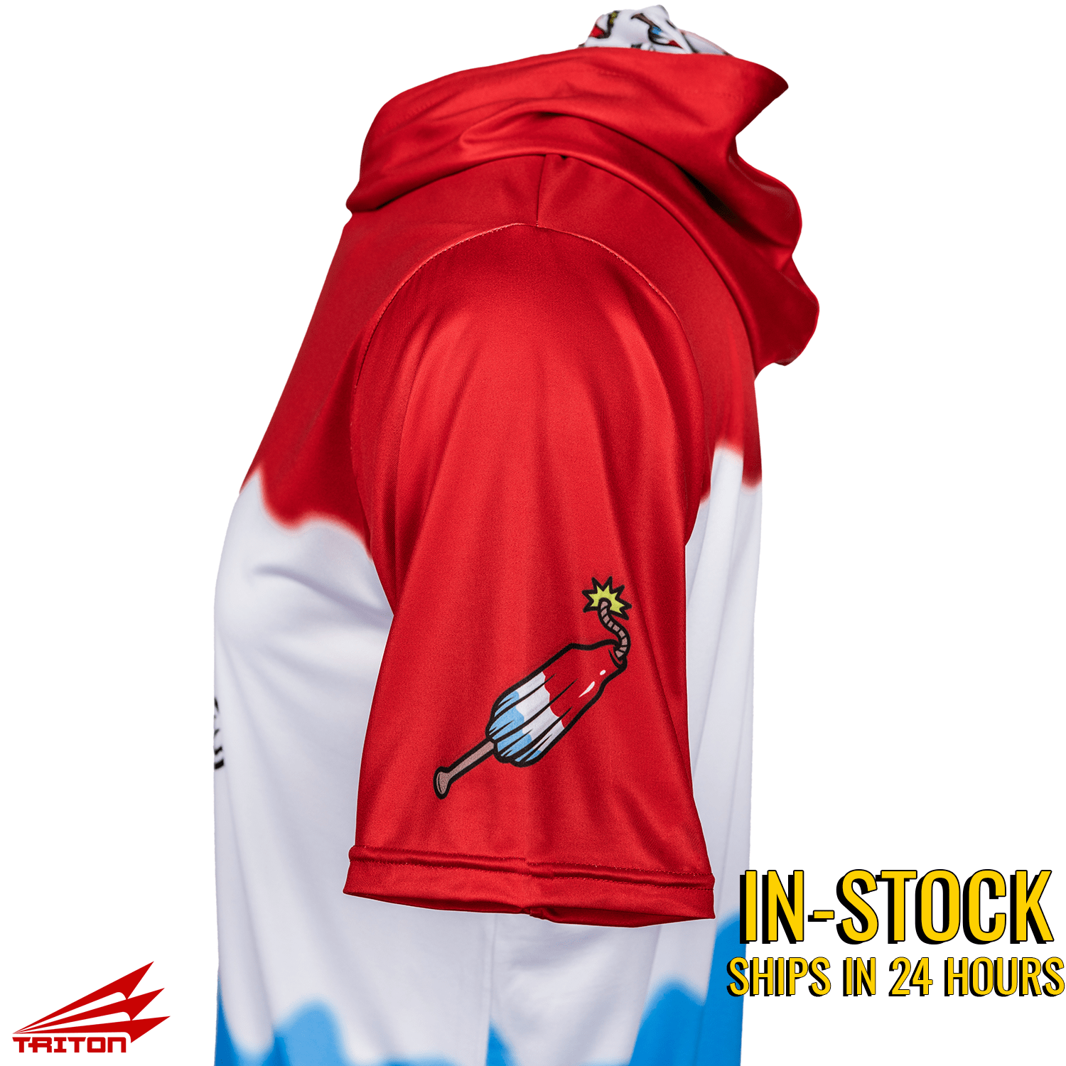 Bomb Squad Pop Baseball HyperMAX Kurzarm-Hoodie