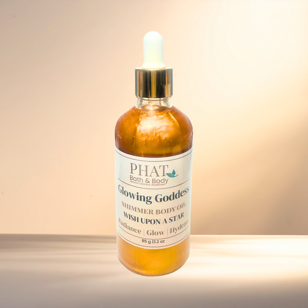 Wish Upon a Star Glowing Goddess Natural Shimmer Body Oil Thousand Wishes Type Golden Glow | 3.2 oz