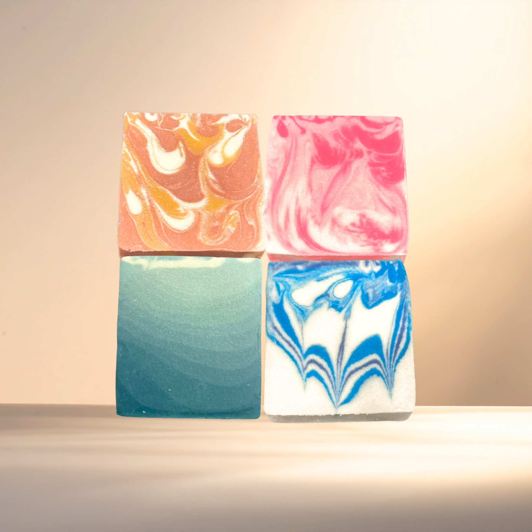Handmade Natural Bar Soaps in Assorted Scents Coconut & Olive Oil Soap | Qty 4