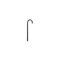 Carex Black Wood Cane with Round Handle – Classic Handcrafted Walking Stick