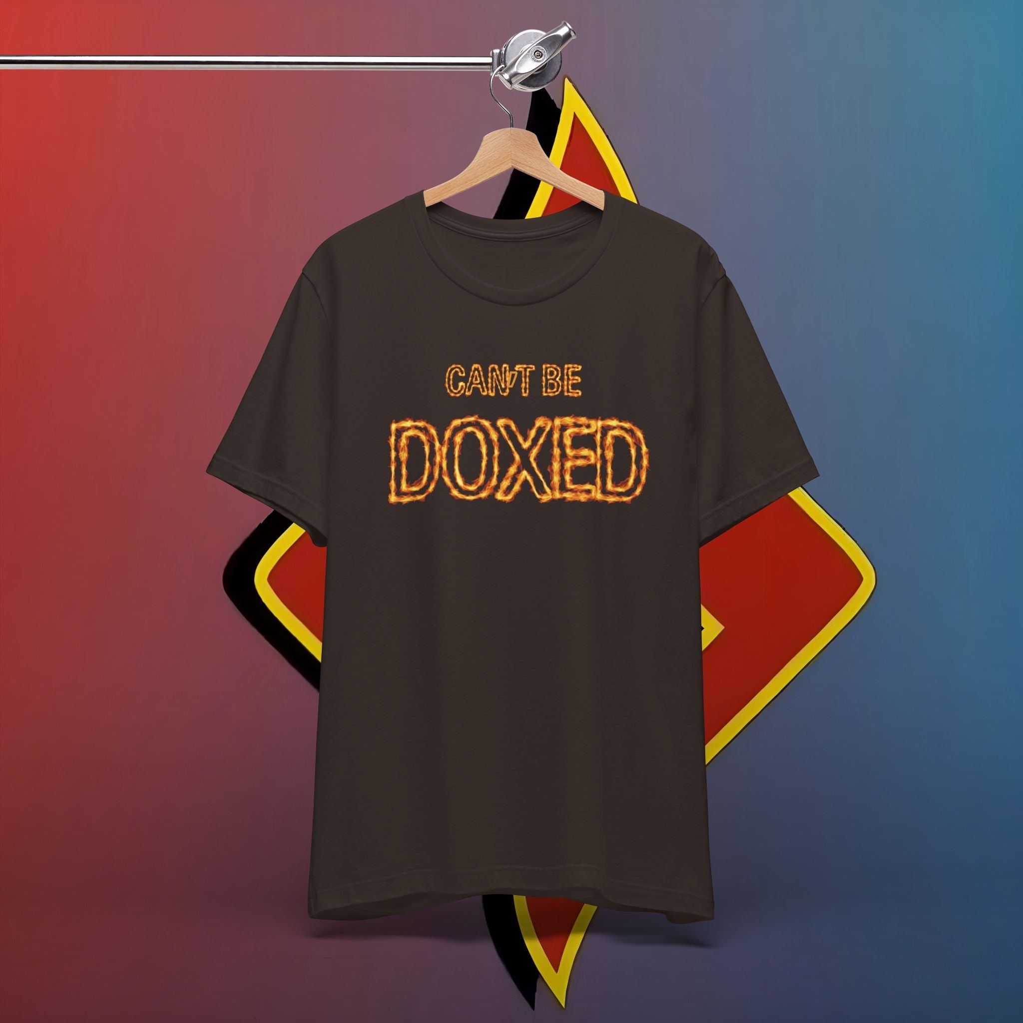 "Blazing Anonymity: Kann nicht gedoxt werden – The Shuli Network Inferno Edition #skoal" Unisex T-Shirt aus Jersey mit kurzen Ärmeln
