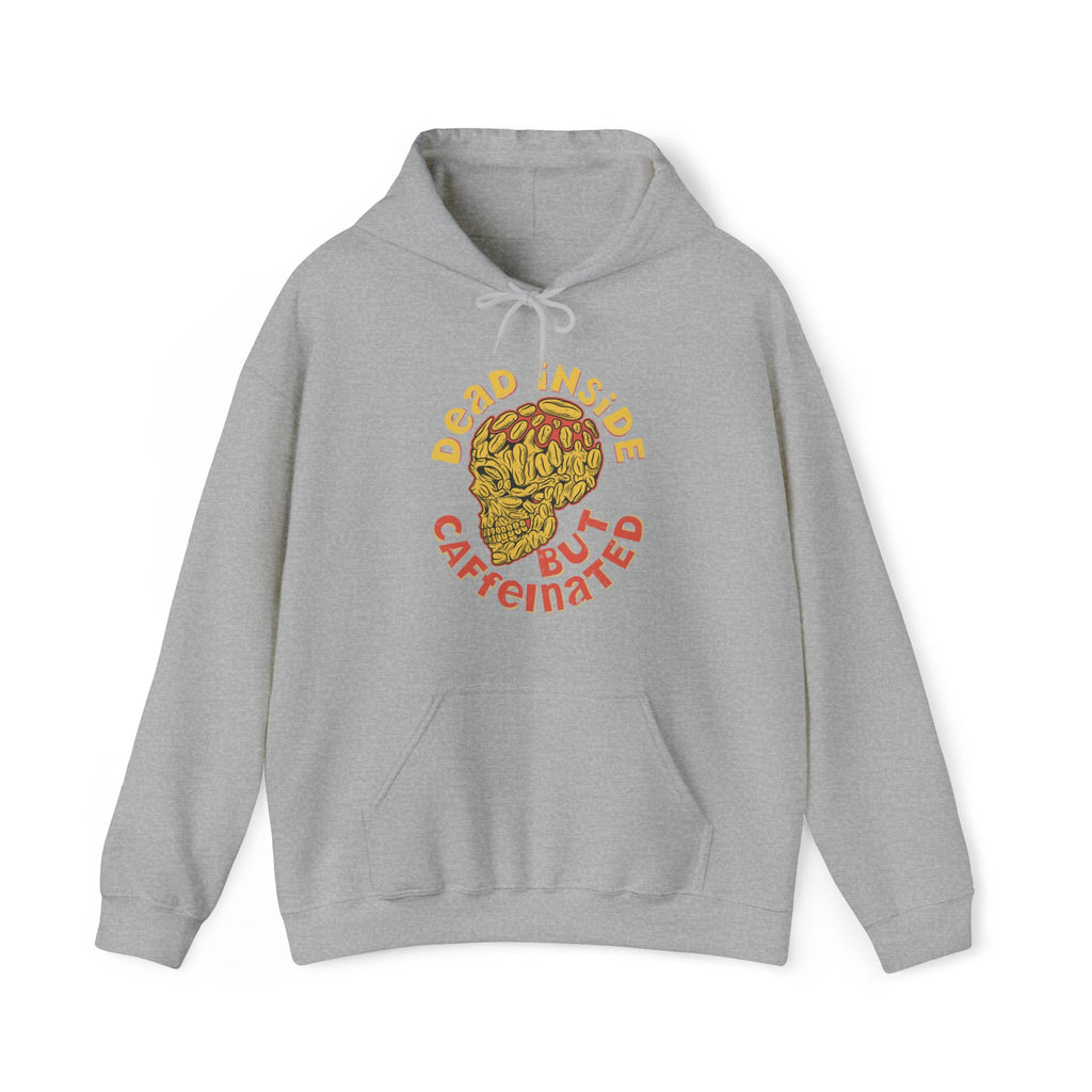 "DirkyThreadz 'Dead Inside But Caffeinated' Hoodie - Statement für Kaffee-Liebhaber"