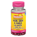Sundance Hair Skin & Nails With Biotin Softgels 5000 Mcg