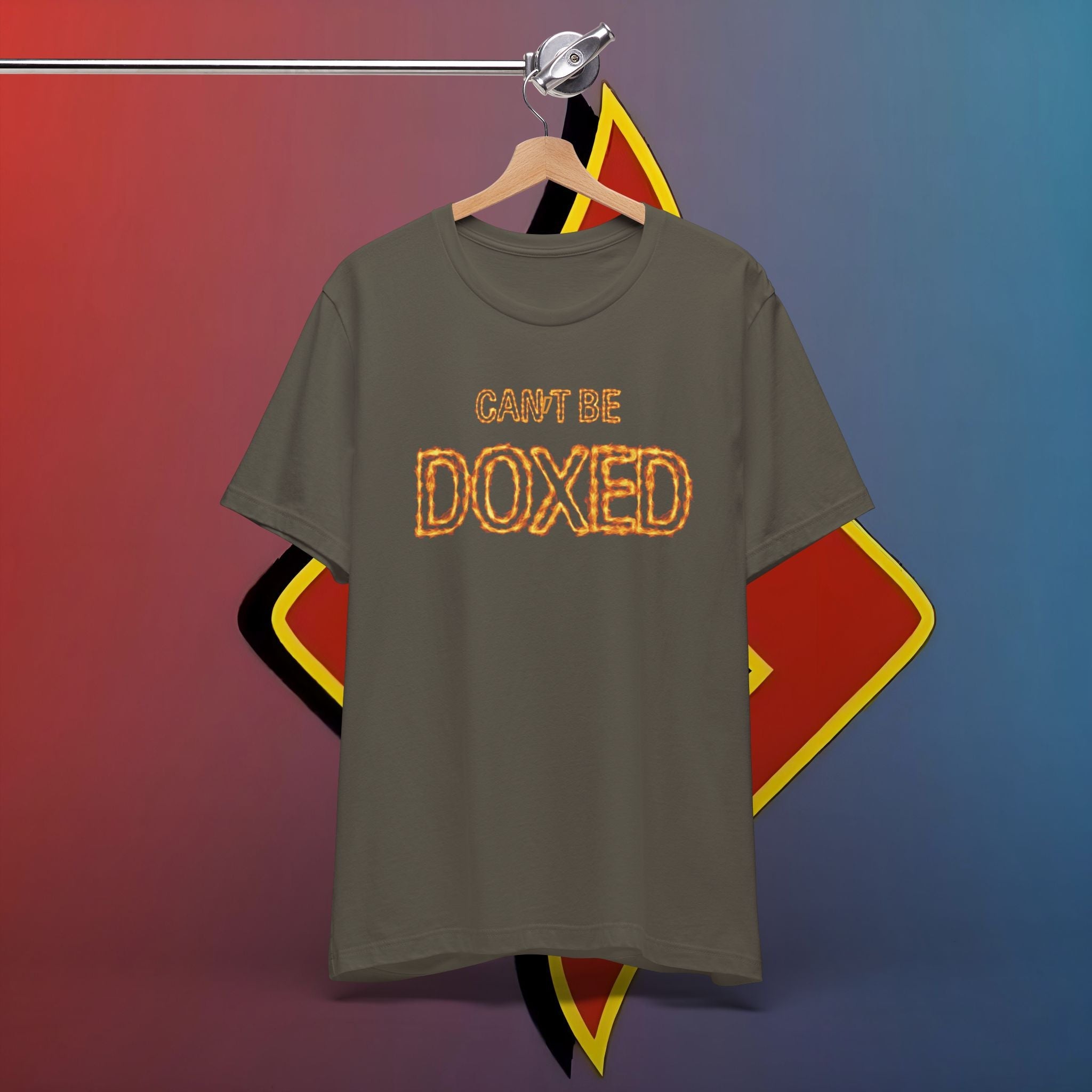 "Blazing Anonymity: Kann nicht gedoxt werden – The Shuli Network Inferno Edition #skoal" Unisex T-Shirt aus Jersey mit kurzen Ärmeln