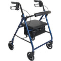 ProBasics Aluminum Rollator 6in Wheels 300lb Capacity Blue