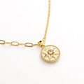 8 Point Diamond Star Necklace