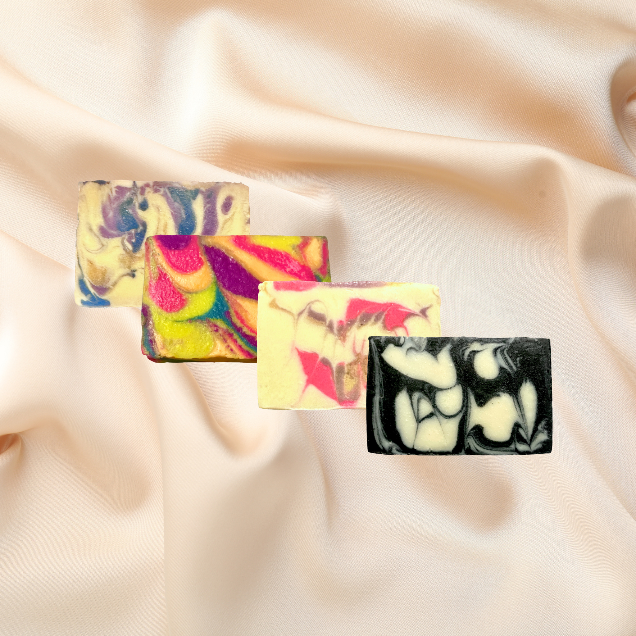 Handmade Natural Bar Soaps in Assorted Scents Coconut & Olive Oil Soap | Qty 4