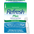 Refresh Plus Moisturizing Relief Lubricant Eye Drops 30- 0.01 Fl Oz Containers
