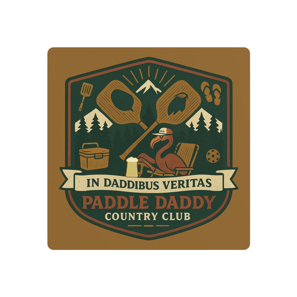 Paddle Daddy Country Club™ Metal Art Sign, Wall Decor for Outdoor Enthusiasts, Country Club Decor, Unique Gift for Dads, Camping Decoration