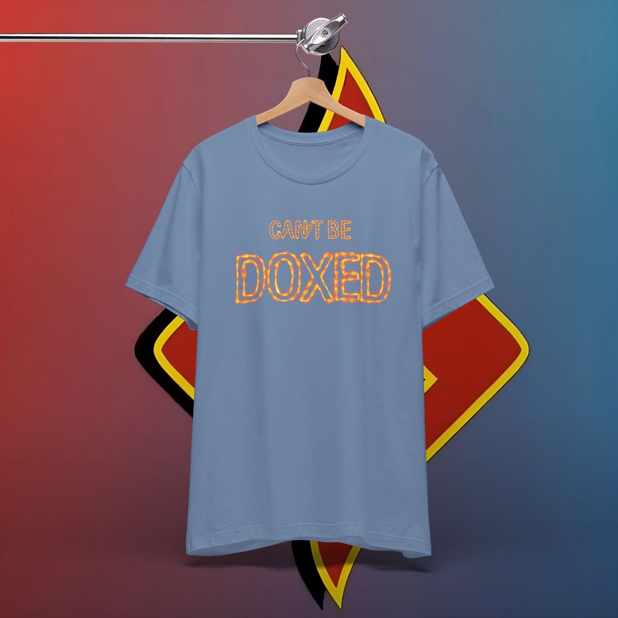 "Blazing Anonymity: Kann nicht gedoxt werden – The Shuli Network Inferno Edition #skoal" Unisex T-Shirt aus Jersey mit kurzen Ärmeln