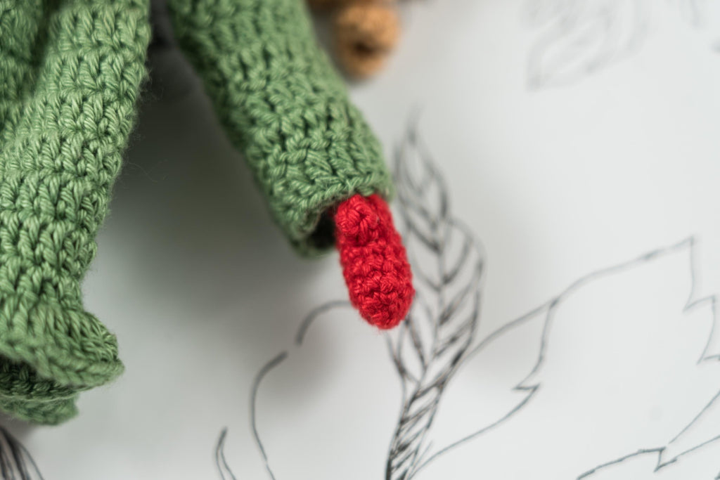 Amigurumi-Puppe zu Weihnachten, gehäkeltes Weihnachtsgeschenk