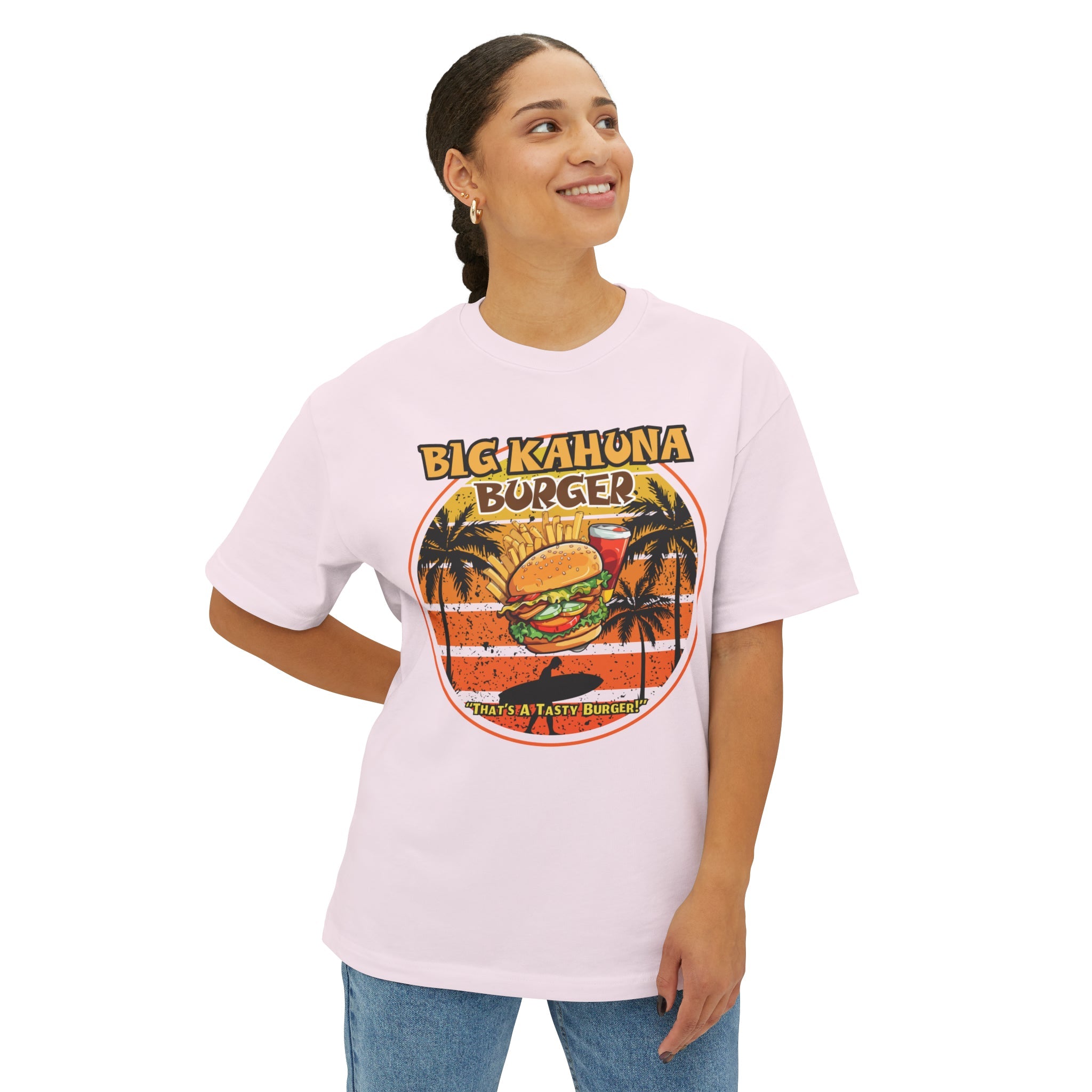 "DirkyThreadz Big Kahuna Burger T-Shirt – Retro Diner-Stil mit ikonischem Grafikdesign"