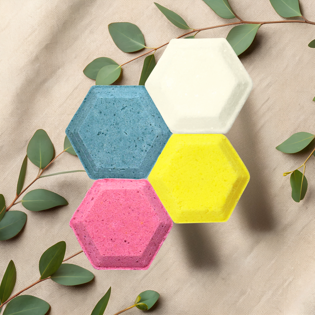 Aromatherapy Relaxing Shower Steamers in Assorted Scents with Menthol | Qty 4