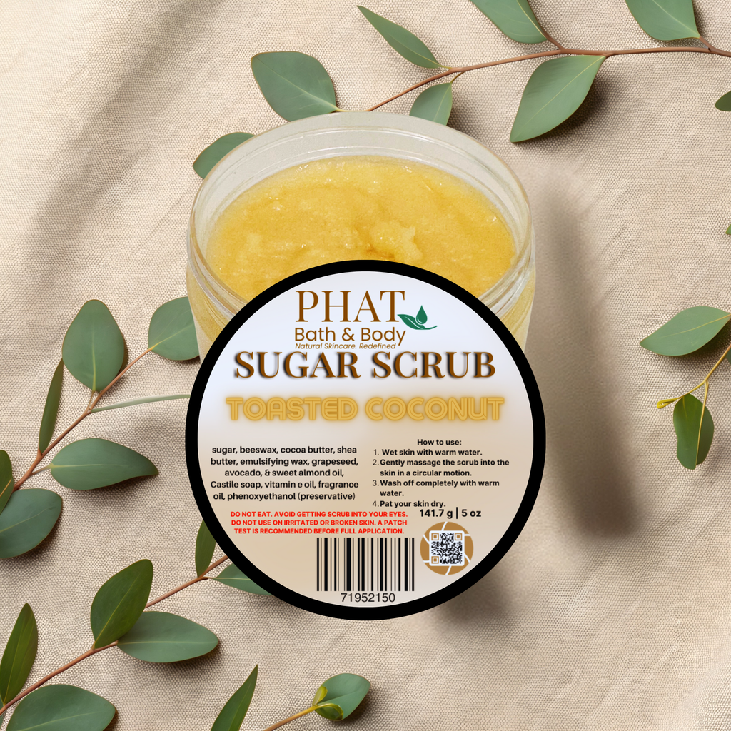 Toasted Coconut Whipped Sugar Scrub with Shea & Cocoa Butter | 5 oz