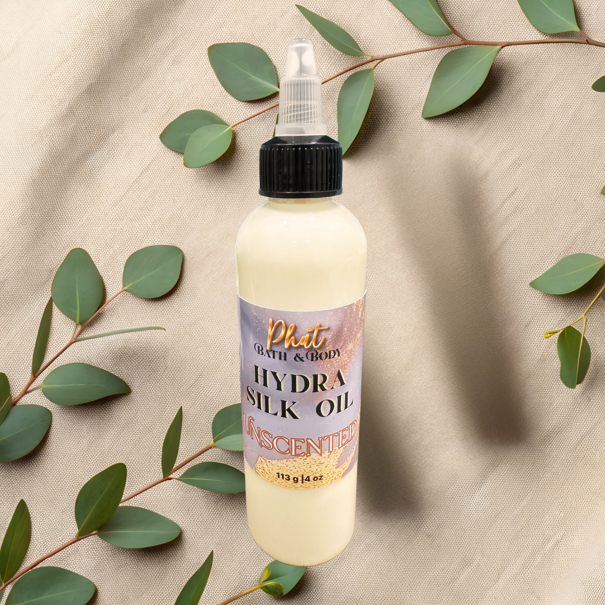 Unscented | Hydra Silk Hair Oil | Hydrate | Smooth | Restore | 4 oz