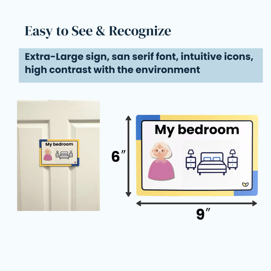 The Familiar Space Room Signs | Memory Support and Visual Support