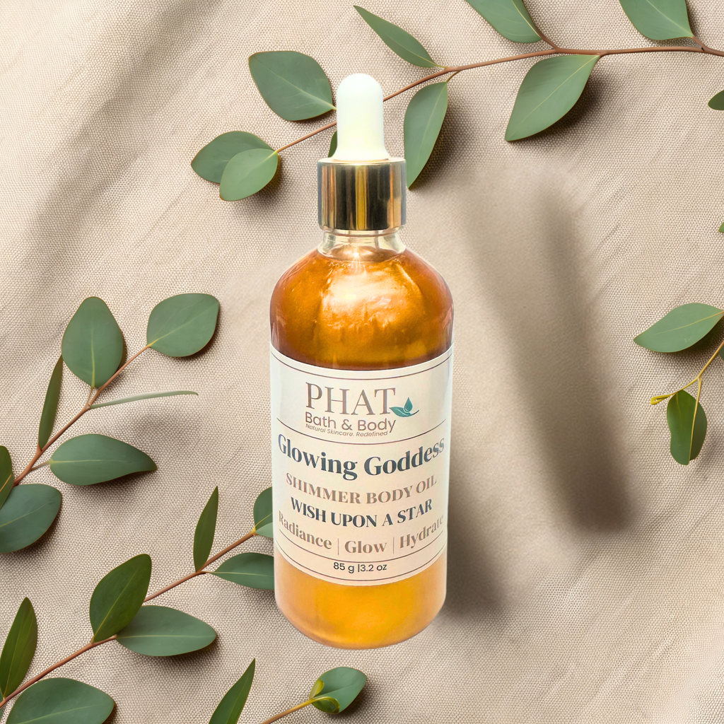 Wish Upon a Star Glowing Goddess Natural Shimmer Body Oil Thousand Wishes Type Golden Glow | 3.2 oz