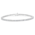 IGI Certified 4.0 Cttw Diamond 14K White Gold Classic 7â€ Tennis Bracelet (H-I Color, I1-I2 Clarity)
